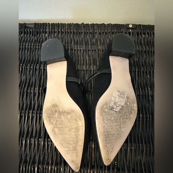 Women’s Suede Pointed Toe/Open Back Flats - Picture 5 of 5